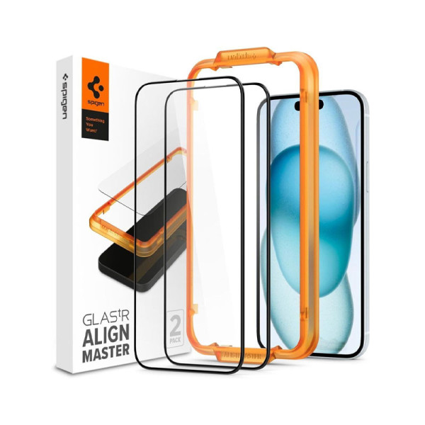 Glas tR Align Master Screen Protector for iPhone 15 Plus (2Pcs Pack)